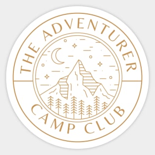 The Adventurer Camp Club Sticker